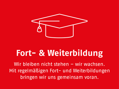 Wir bleiben nicht stehen – wir wachsen. Mit regelmäßigen Fort- und Weiterbildungen bringen wir uns gemeinsam voran.